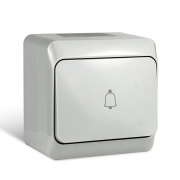 Кнопка звонка ОП Nix 10А IP54 250В сер. TOKOV ELECTRIC TKE-NX-DB-C06-IP54 TKE-NX-DB-C06-IP54