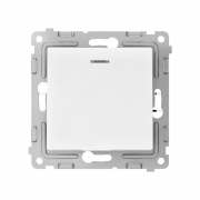 Выключатель 1-кл. СП Pixel 10А IP20 с индикатором механизм бел. TOKOV ELECTRIC TKE-PX-V1I-C01 TKE-PX-V1I-C01