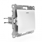 Выключатель 1-кл. СП Pixel 10А IP20 с индикатором механизм бел. TOKOV ELECTRIC TKE-PX-V1I-C01 TKE-PX-V1I-C01