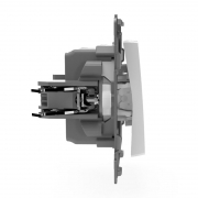 Выключатель 1-кл. СП Pixel 10А IP20 с индикатором механизм бел. TOKOV ELECTRIC TKE-PX-V1I-C01 TKE-PX-V1I-C01