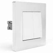 Выключатель 2-кл. СП Pixel 10А IP20 в сборе бел. TOKOV ELECTRIC TKE-PX-V2F-C01 TKE-PX-V2F-C01