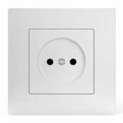 Розетка 1-м СП Pixel 16А IP20 без заземл. в сборе бел. TOKOV ELECTRIC TKE-PX-R1F-C01 TKE-PX-R1F-C01