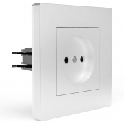 Розетка 1-м СП Pixel 16А IP20 без заземл. в сборе бел. TOKOV ELECTRIC TKE-PX-R1F-C01 TKE-PX-R1F-C01