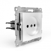 Розетка 1-м СП Pixel 16А IP20 без заземл. механизм бел. TOKOV ELECTRIC TKE-PX-R1-C01 TKE-PX-R1-C01