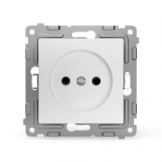 Розетка 1-м СП Pixel 16А IP20 без заземл. защ. шторки механизм бел. TOKOV ELECTRIC TKE-PX-R1SF-C01 TKE-PX-R1SF-C01