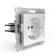 Розетка 1-м СП Pixel 16А IP20 с заземл. защ. шторки механизм бел. TOKOV ELECTRIC TKE-PX-R1ZSF-C01 TKE-PX-R1ZSF-C01