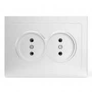 Розетка 2-м СП Pixel 16А IP20 без заземл. в сборе бел. TOKOV ELECTRIC TKE-PX-R2F-C01 TKE-PX-R2F-C01