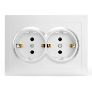 Розетка 2-м СП Pixel 16А IP20 с заземл. защ. шторки в сборе бел. TOKOV ELECTRIC TKE-PX-R2FZSF-C01 TKE-PX-R2FZSF-C01