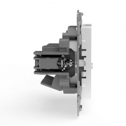 Розетка компьютерная 2-м СП Pixel RJ45 кат.5E механизм бел. TOKOV ELECTRIC TKE-PX-RC2-C01 TKE-PX-RC2-C01