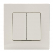 Выключатель 2-кл. СП Pixel 10А IP20 в сборе беж. TOKOV ELECTRIC TKE-PX-V2F-C02 TKE-PX-V2F-C02