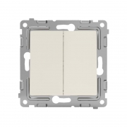 Выключатель 2-кл. СП Pixel 10А IP20 механизм беж. TOKOV ELECTRIC TKE-PX-V2-C02 TKE-PX-V2-C02