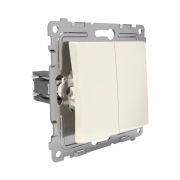 Выключатель 2-кл. СП Pixel 10А IP20 механизм беж. TOKOV ELECTRIC TKE-PX-V2-C02 TKE-PX-V2-C02