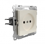 Розетка 1-м СП Pixel 16А IP20 без заземл. защ. шторки механизм беж. TOKOV ELECTRIC TKE-PX-R1SF-C02 TKE-PX-R1SF-C02