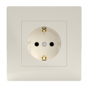 Розетка 1-м СП Pixel 16А IP20 с заземл. защ. шторки в сборе беж. TOKOV ELECTRIC TKE-PX-R1FZSF-C02 TKE-PX-R1FZSF-C02