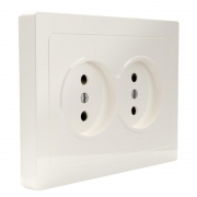 Розетка 2-м СП Pixel 16А IP20 без заземл. в сборе беж. TOKOV ELECTRIC TKE-PX-R2F-C02 TKE-PX-R2F-C02