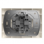 Розетка 2-м СП Pixel 16А IP20 без заземл. в сборе беж. TOKOV ELECTRIC TKE-PX-R2F-C02 TKE-PX-R2F-C02