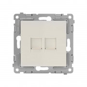 Розетка компьютерная 2-м СП Pixel RJ45 кат.5E механизм беж. TOKOV ELECTRIC TKE-PX-RC2-C02 TKE-PX-RC2-C02