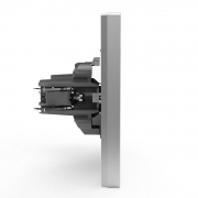 Розетка 1-м СП Pixel 16А IP20 без заземл. в сборе алюм. TOKOV ELECTRIC TKE-PX-R1F-C03 TKE-PX-R1F-C03