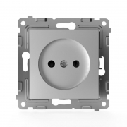 Розетка 1-м СП Pixel 16А IP20 без заземл. защ. шторки механизм алюм. TOKOV ELECTRIC TKE-PX-R1SF-C03 TKE-PX-R1SF-C03