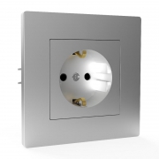 Розетка 1-м СП Pixel 16А IP20 с заземл. защ. шторки в сборе алюм. TOKOV ELECTRIC TKE-PX-R1FZSF-C03 TKE-PX-R1FZSF-C03