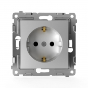 Розетка 1-м СП Pixel 16А IP20 с заземл. защ. шторки механизм алюм. TOKOV ELECTRIC TKE-PX-R1ZSF-C03 TKE-PX-R1ZSF-C03