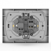 Розетка 2-м СП Pixel 16А IP20 с заземл. защ. шторки в сборе алюм. TOKOV ELECTRIC TKE-PX-R2FZSF-C03 TKE-PX-R2FZSF-C03