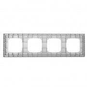 Рамка 4-м Pixel универс. алюм. TOKOV ELECTRIC TKE-PX-RM4-C03 TKE-PX-RM4-C03