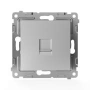 Розетка компьютерная 1-м СП Pixel RJ45 кат.5E механизм алюм. TOKOV ELECTRIC TKE-PX-RC1-C03 TKE-PX-RC1-C03