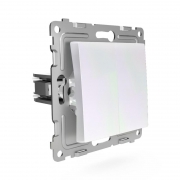 Выключатель 2-кл. СП Pixel 10А IP20 механизм перламутр. TOKOV ELECTRIC TKE-PX-V2-C04 TKE-PX-V2-C04