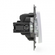 Выключатель 2-кл. СП Pixel 10А IP20 механизм перламутр. TOKOV ELECTRIC TKE-PX-V2-C04 TKE-PX-V2-C04