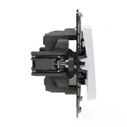 Выключатель 3-кл. СП Pixel 10А IP20 механизм перламутр. TOKOV ELECTRIC TKE-PX-V3-C04 TKE-PX-V3-C04