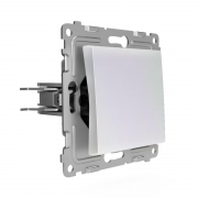 Переключатель проходной 1-кл. СП Pixel 10А IP20 механизм перламутр. TOKOV ELECTRIC TKE-PX-P1-C04 TKE-PX-P1-C04