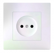 Розетка 1-м СП Pixel 16А IP20 без заземл. в сборе перламутр. TOKOV ELECTRIC TKE-PX-R1F-C04 TKE-PX-R1F-C04