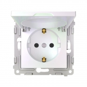 Розетка 1-м СП Pixel 16А IP20 с заземл. защ. шторки с крышкой механизм перламутр. TOKOV ELECTRIC TKE-PX-R1ZSW1-C04 TKE-PX-R1ZSW1-C04