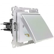 Розетка 1-м СП Pixel 16А IP20 с заземл. защ. шторки с крышкой механизм перламутр. TOKOV ELECTRIC TKE-PX-R1ZSW1-C04 TKE-PX-R1ZSW1-C04