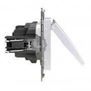 Розетка 1-м СП Pixel 16А IP20 с заземл. защ. шторки с крышкой механизм перламутр. TOKOV ELECTRIC TKE-PX-R1ZSW1-C04 TKE-PX-R1ZSW1-C04