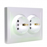 Розетка 2-м СП Pixel 16А IP20 с заземл. защ. шторки в сборе перламутр. TOKOV ELECTRIC TKE-PX-R2FZSF-C04 TKE-PX-R2FZSF-C04