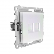 Розетка компьютерная 2-м СП Pixel RJ45 кат.5E механизм перламутр. TOKOV ELECTRIC TKE-PX-RC2-C04 TKE-PX-RC2-C04