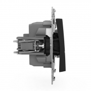 Выключатель 1-кл. СП Pixel 10А IP20 с индикатором механизм карбон TOKOV ELECTRIC TKE-PX-V1I-C14 TKE-PX-V1I-C14