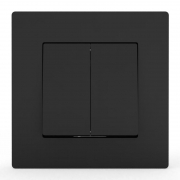 Выключатель 2-кл. СП Pixel 10А IP20 в сборе карбон TOKOV ELECTRIC TKE-PX-V2F-C14 TKE-PX-V2F-C14