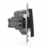 Выключатель 2-кл. СП Pixel 10А IP20 механизм карбон TOKOV ELECTRIC TKE-PX-V2-C14 TKE-PX-V2-C14