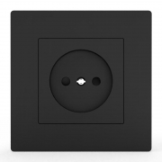 Розетка 1-м СП Pixel 16А IP20 без заземл. в сборе карбон TOKOV ELECTRIC TKE-PX-R1F-C14 TKE-PX-R1F-C14