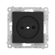 Розетка 1-м СП Pixel 16А IP20 без заземл. защ. шторки механизм карбон TOKOV ELECTRIC TKE-PX-R1SF-C14 TKE-PX-R1SF-C14