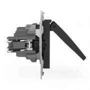 Розетка 1-м СП Pixel 16А IP20 с заземл. защ. шторки с крышкой механизм карбон TOKOV ELECTRIC TKE-PX-R1ZSW1-C14 TKE-PX-R1ZSW1-C14