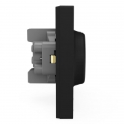 Розетка 2-м СП Pixel 16А IP20 с заземл. защ. шторки в сборе карбон TOKOV ELECTRIC TKE-PX-R2FZSF-C14 TKE-PX-R2FZSF-C14