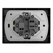 Розетка 2-м СП Pixel 16А IP20 с заземл. защ. шторки в сборе карбон TOKOV ELECTRIC TKE-PX-R2FZSF-C14 TKE-PX-R2FZSF-C14