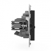 Розетка компьютерная 2-м СП Pixel RJ45 кат.5E механизм карбон TOKOV ELECTRIC TKE-PX-RC2-C14 TKE-PX-RC2-C14