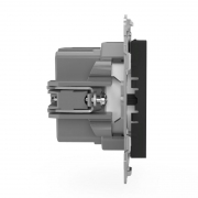 Розетка 2-м USB СП Pixel тип A+A 5В 1х2.1А 2х1.05А механизм карбон TOKOV ELECTRIC TKE-PX-2USB-C14 TKE-PX-2USB-C14