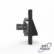 Вывод кабеля СП Pixel IP20 механизм карбон TOKOV ELECTRIC TKE-PX-CP-C14 TKE-PX-CP-C14