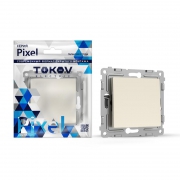 Переключатель перекрестный 1-кл. СП Pixel IP20 механизм беж. TOKOV ELECTRIC TKE-PX-P1R-C02 TKE-PX-P1R-C02